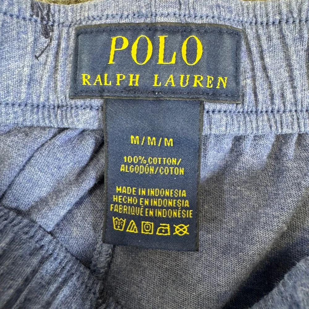 Polo Ralph Lauren Mens Blue Pony Print Sleep Pants Lounge Joggers Size M